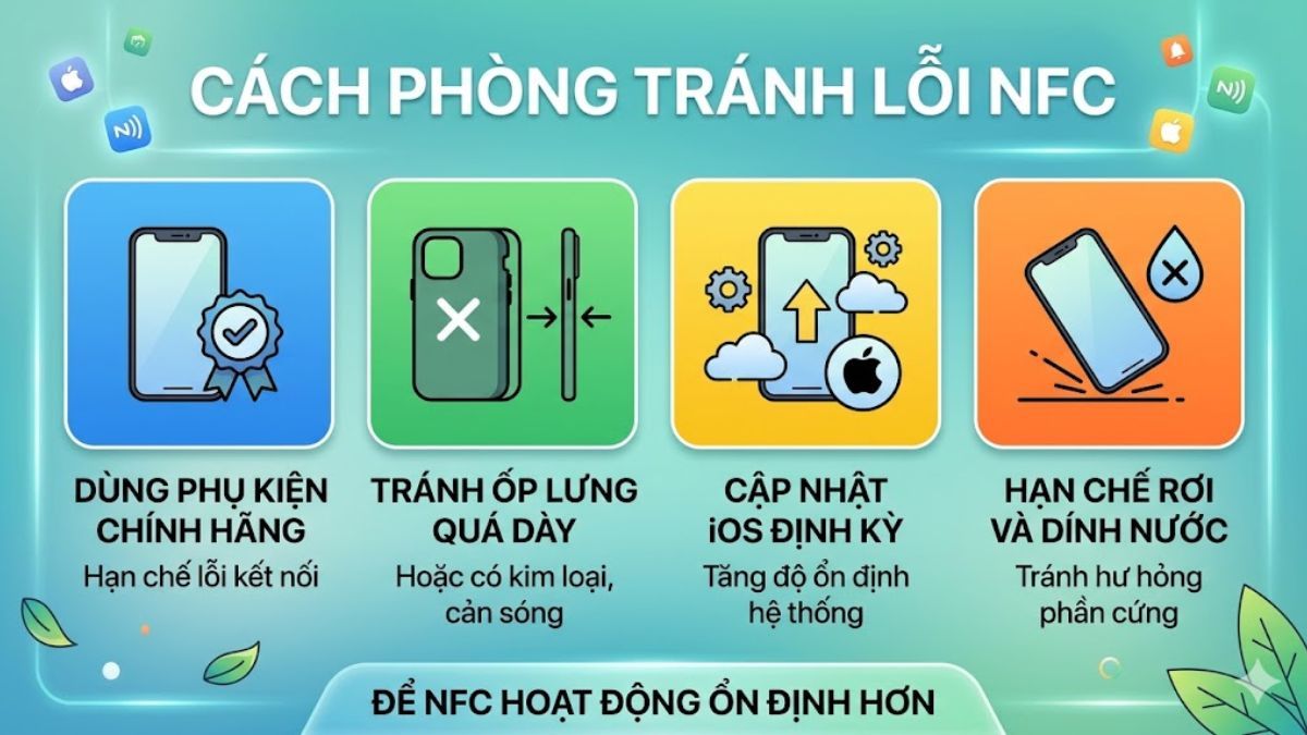 Cách phòng tránh lỗi NFC