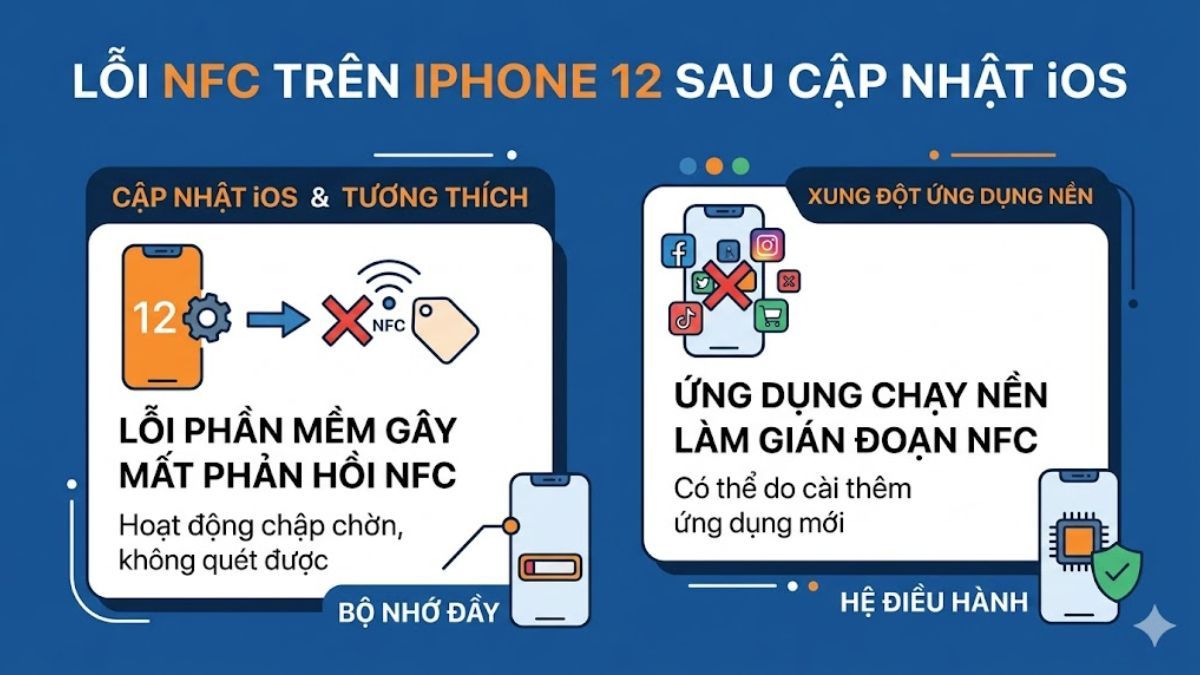 Sự cố liên quan đến hệ điều hành iOS