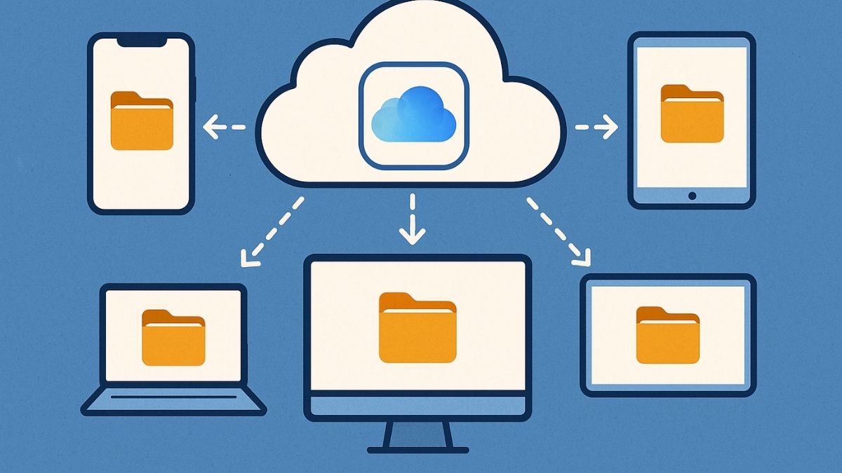 iCloud hoạt động như nền tảng lưu trữ đám mây
