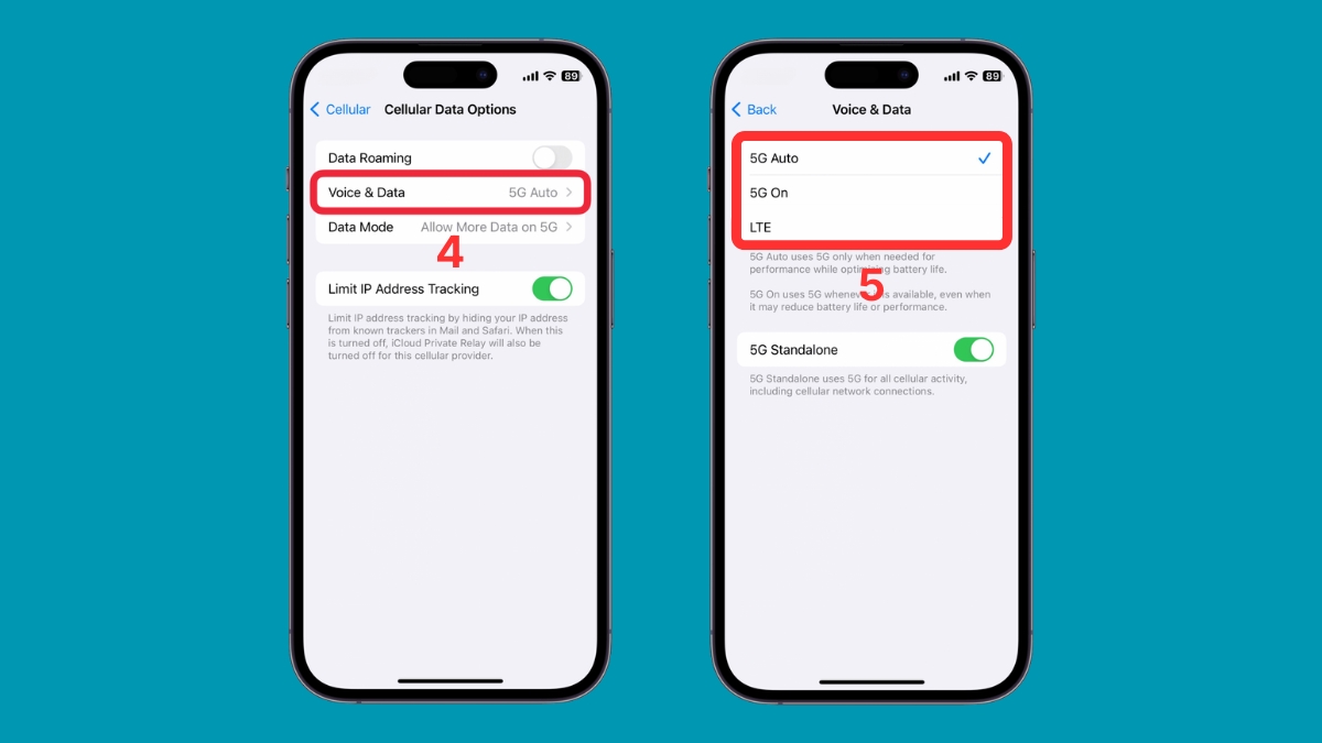 Cách bật, tắt 5G trên các dòng iPhone 12 Series