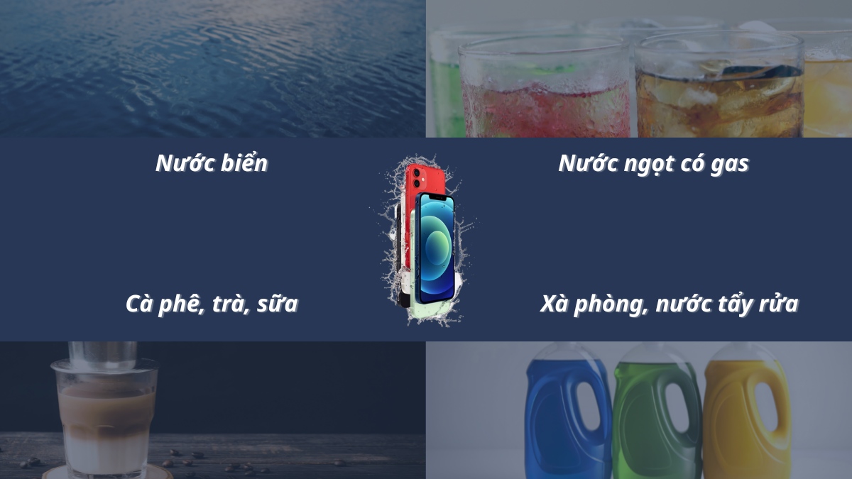 Các loại chất lỏng có thể gây hỏng linh kiện iPhone 12
