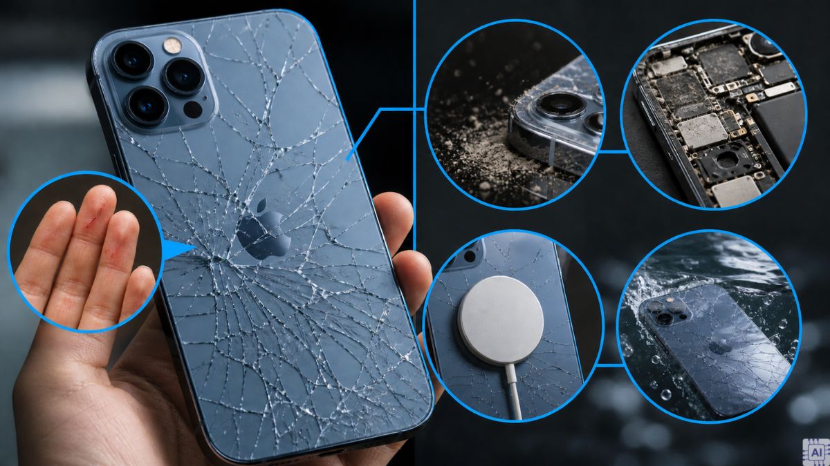 iPhone 12 Pro Max bị nứt vỡ mặt lưng