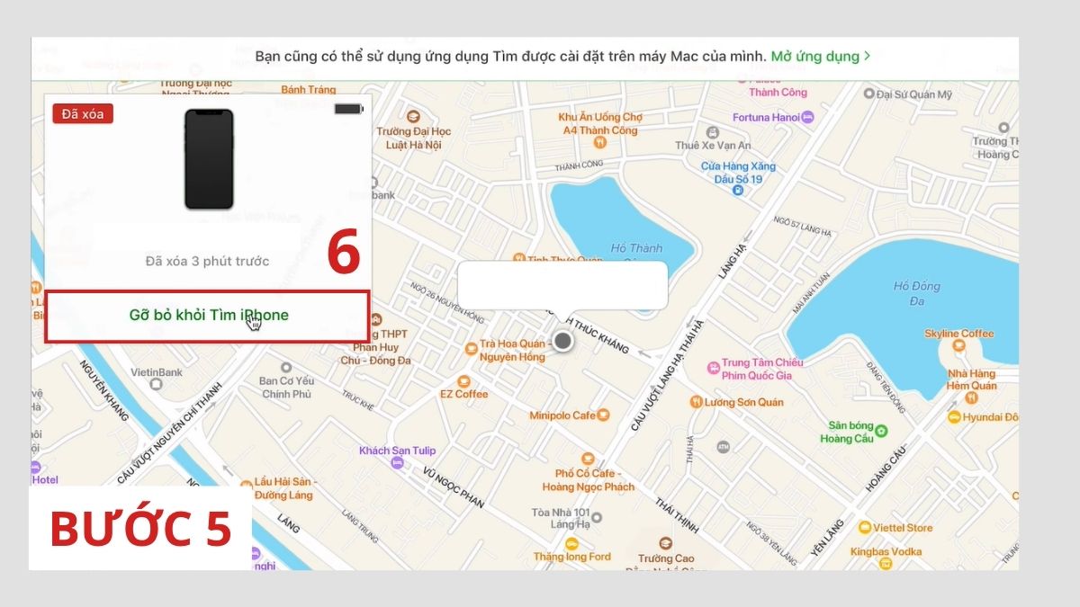 Gỡ bỏ khỏi tìm iPhone