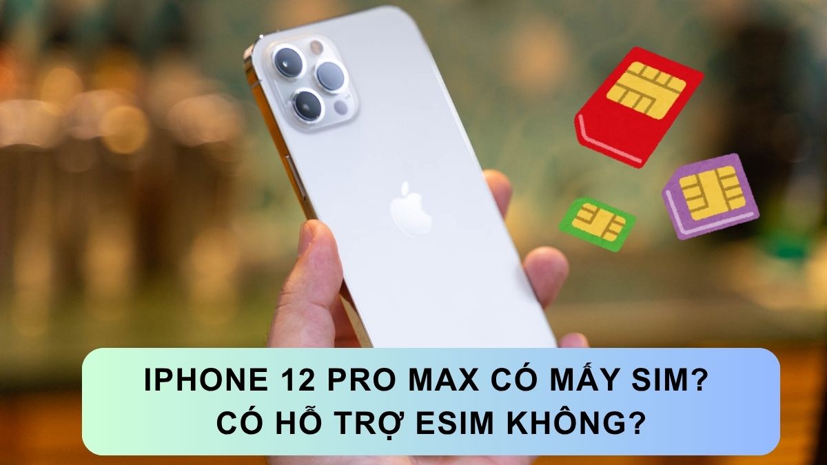 iPhone 12 Pro Max có mấy SIM? Có hỗ trợ eSIM không?