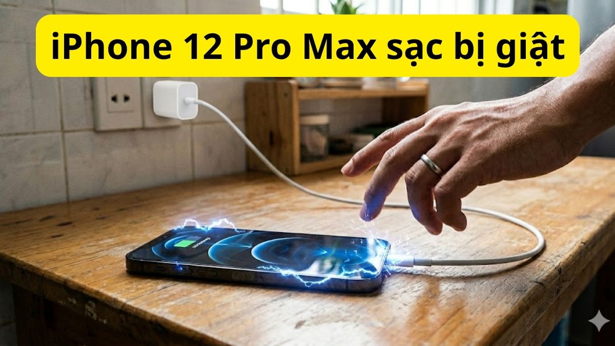 iPhone 12 Pro Max sạc bị giật: Nguyên nhân & Cách khắc phục