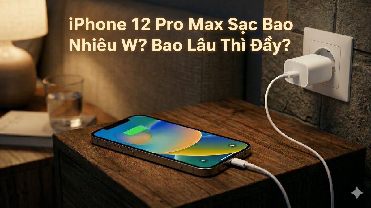 iPhone 12 Pro Max sạc bao nhiêu W? Bao lâu thì đầy?