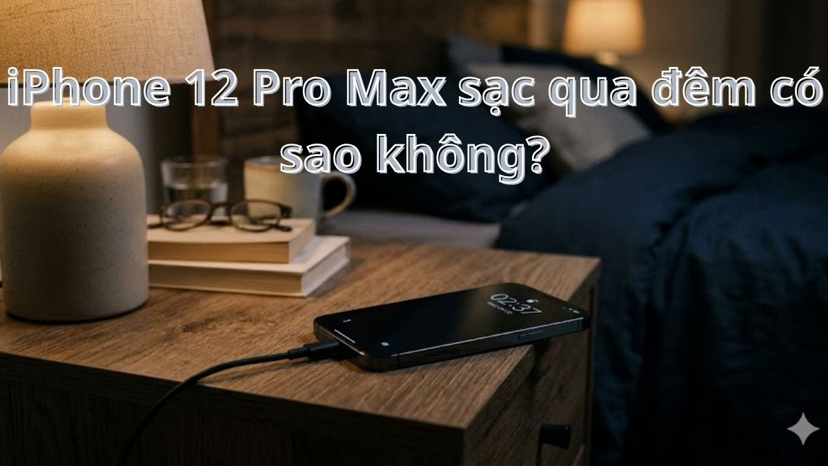 iPhone 12 Pro Max sạc qua đêm có sao không? Giải đáp từ chuyên gia