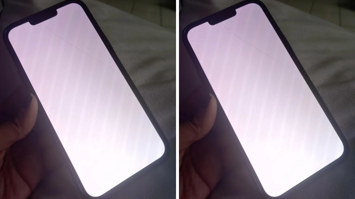 Màn hình iPhone 13 Pro Max chuyển sang màu trắng toàn bộ