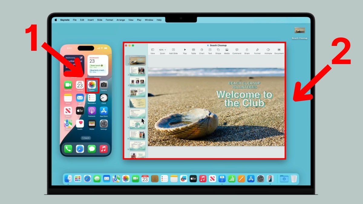 Truy cập vào Ảnh và copy qua slide trên Power Point