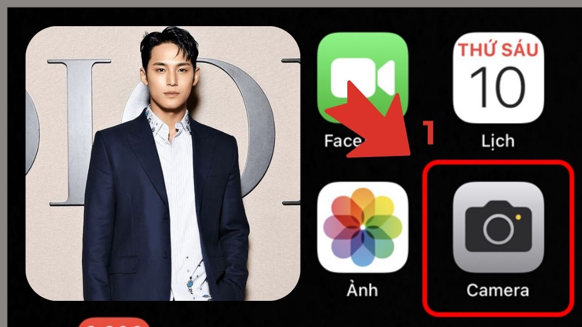 Bật ứng dụng Camera