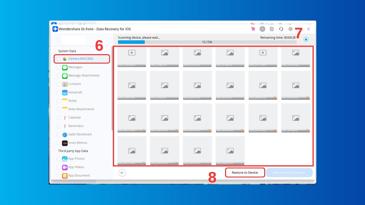 Khôi phục ảnh iCloud bằng ứng dụng bên thứ ba (Nguồn ảnh: Internet)