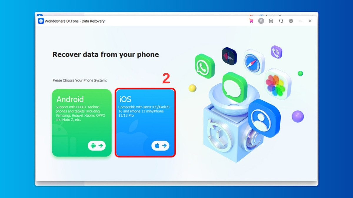 Chọn iOS (Nguồn ảnh: Internet)