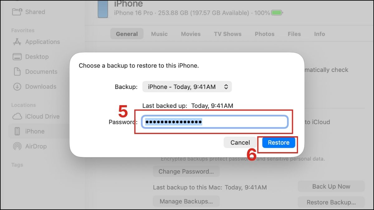 Tiến hành quá trình khôi phục dữ liệu