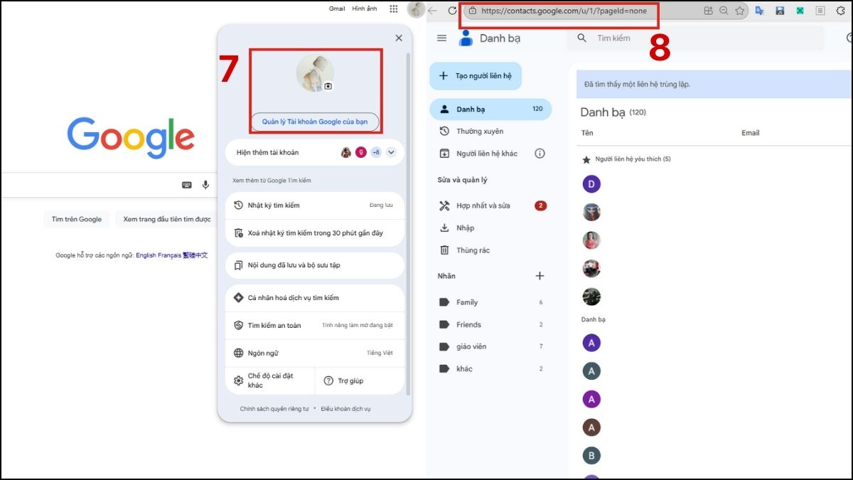 Tiến hành kiểm tra danh bạ đồng bộ