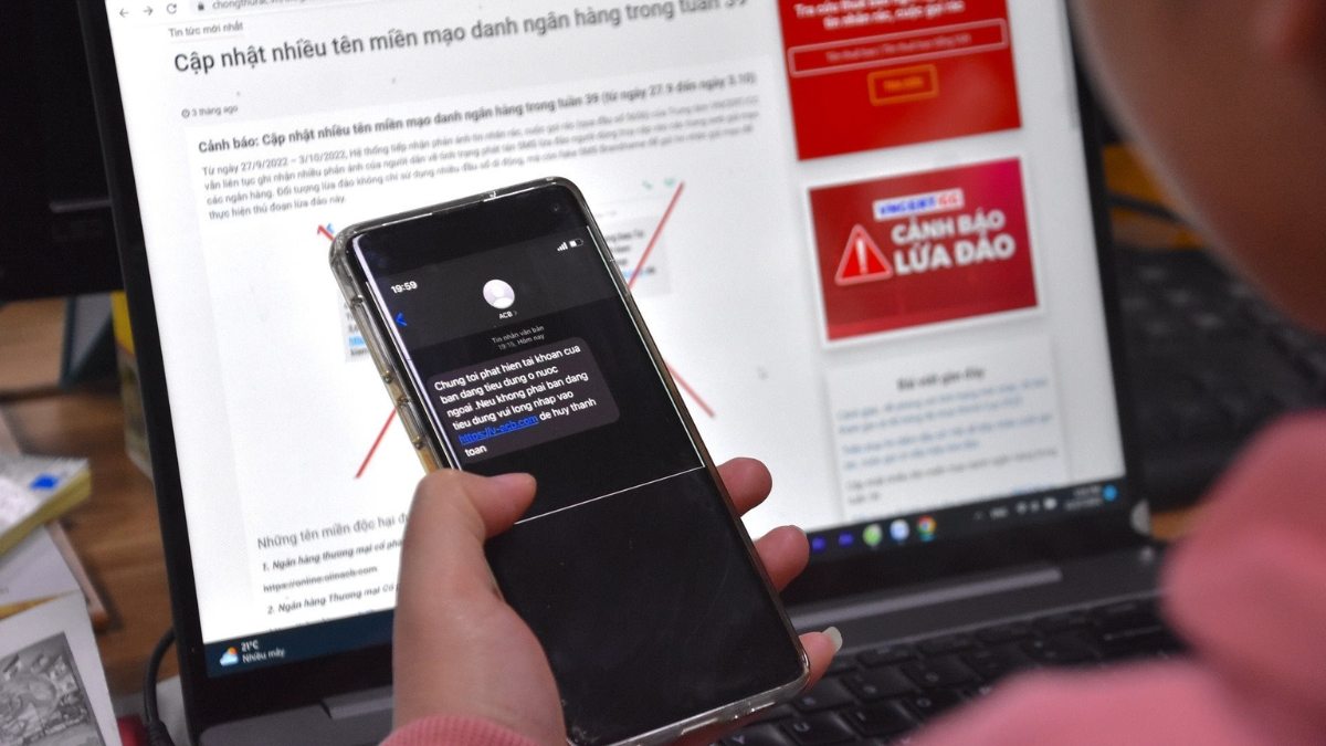 Không click vào đường link đáng ngờ