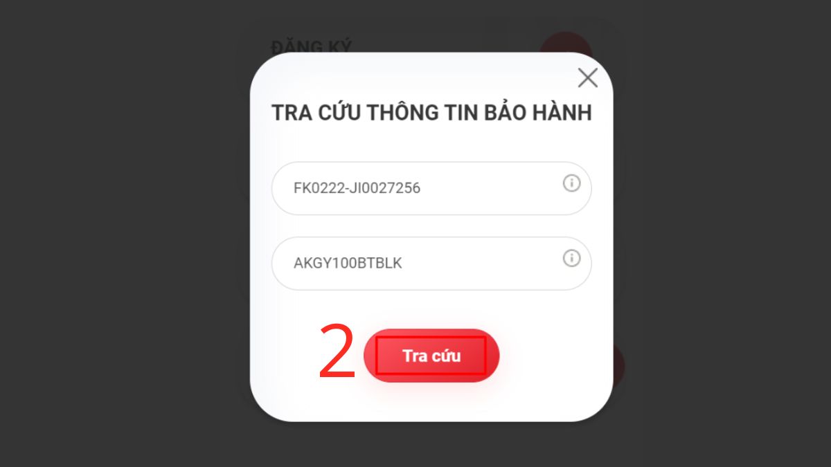Xem thông tin tai nghe sau khi quét QR