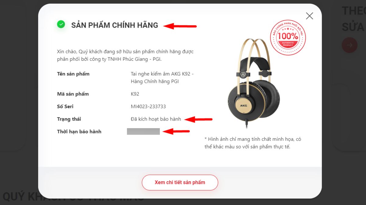 Tra cứu trạng thái bảo hành sản phẩm
