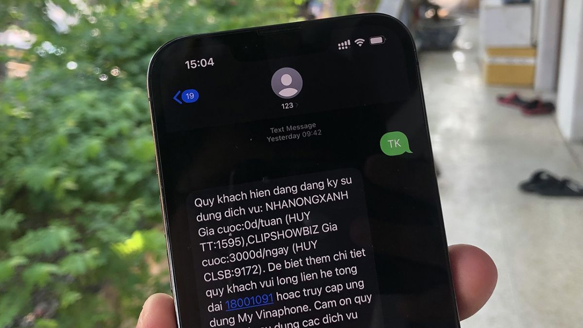 Kiểm tra dịch vụ SIM VinaPhone qua số 123