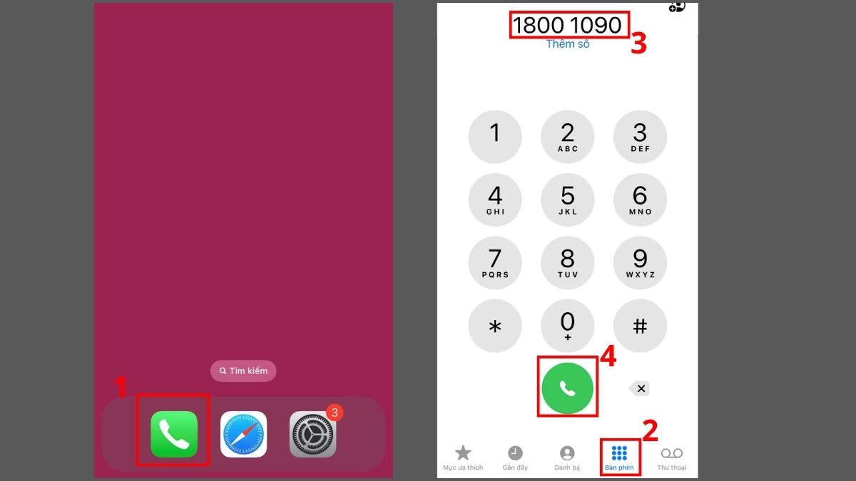 Gọi hotline để kiểm tra trực tiếp dung lượng