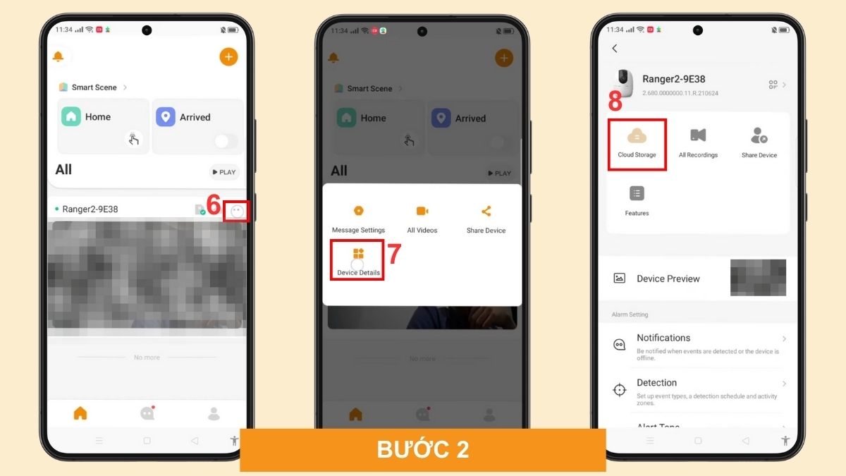 Truy cập vào mục Cloud Storage