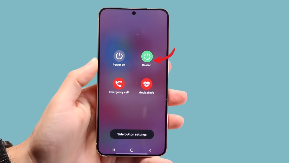 Khởi động lại máy Samsung