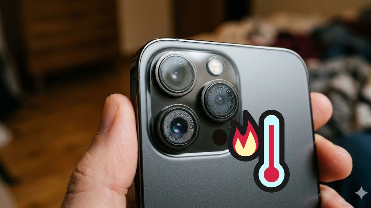 Nhiệt độ biến đổi đột ngột khiến camera bị đọng nước