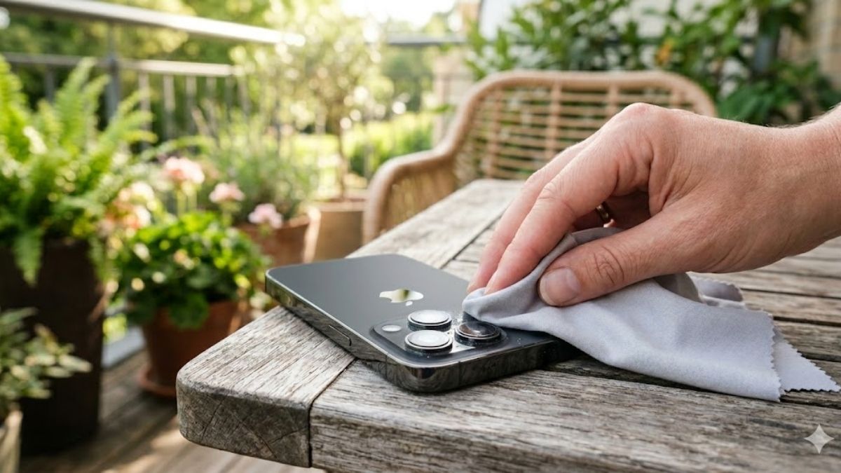Lâu khô camera iPhone bị đóng nước và để máy ở nơi thoáng