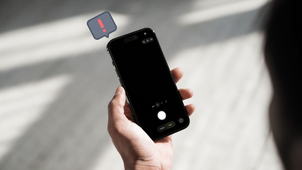 Camera trước hoặc sau của iPhone bị đen