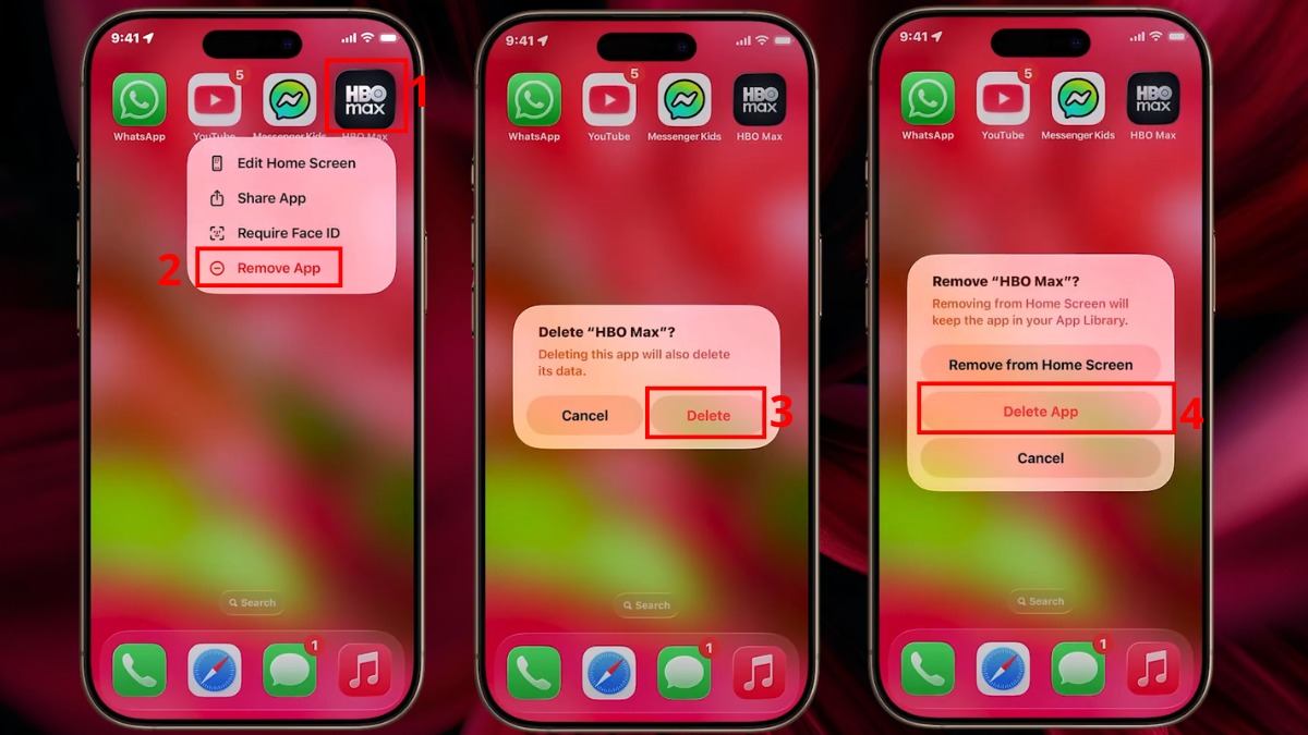 Giải phóng bộ nhớ bằng việc xóa app không sài