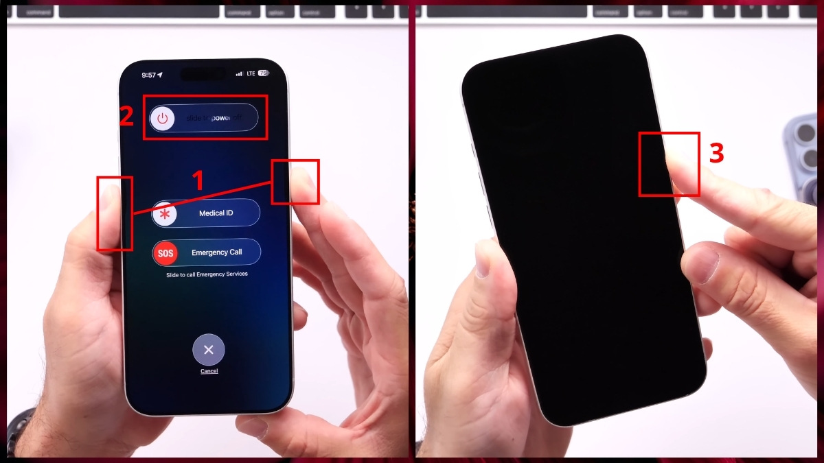 Khởi động lại iPhone
