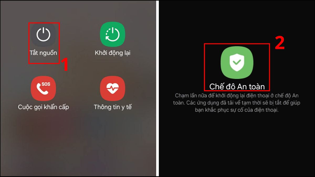 Đưa máy Samsung về Chế độ An toàn