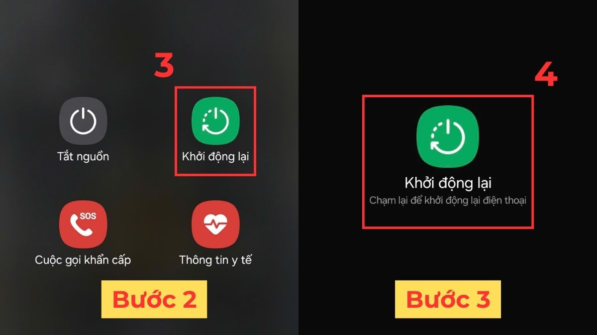 Xác nhận khởi động lại máy