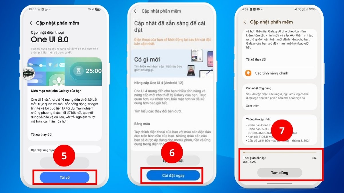 Chọn Tải về và Cài đặt ngay