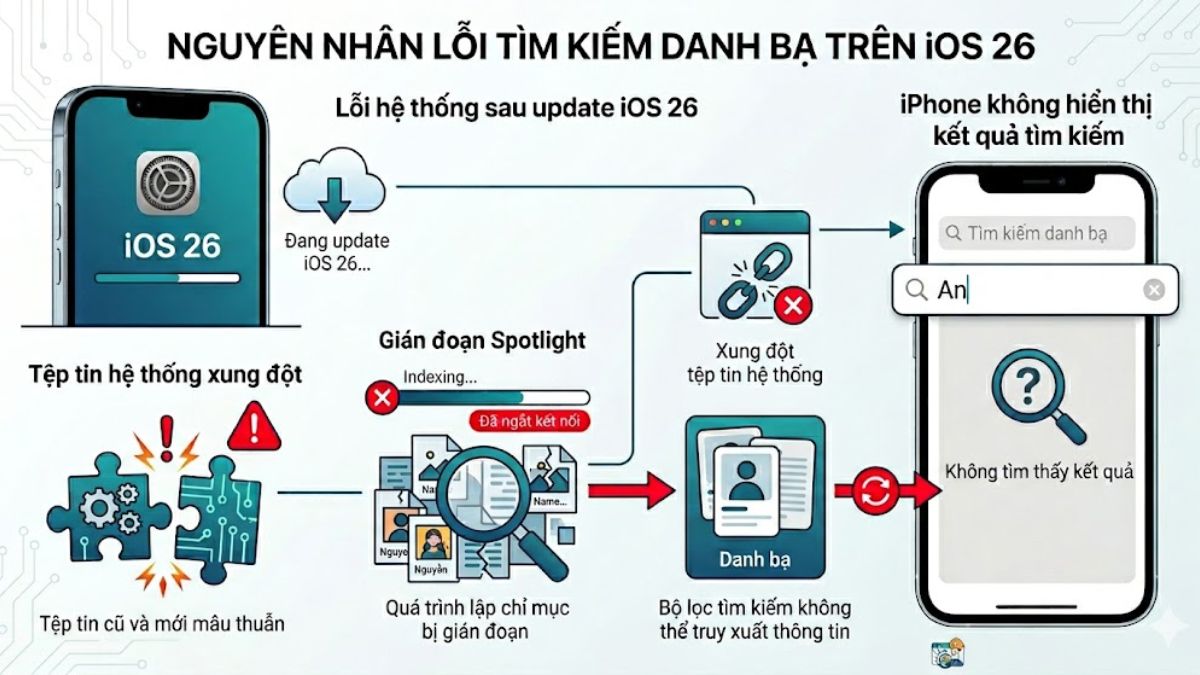 Lỗi hệ thống khiến iPhone không hiển thị kết quả tìm kiếm