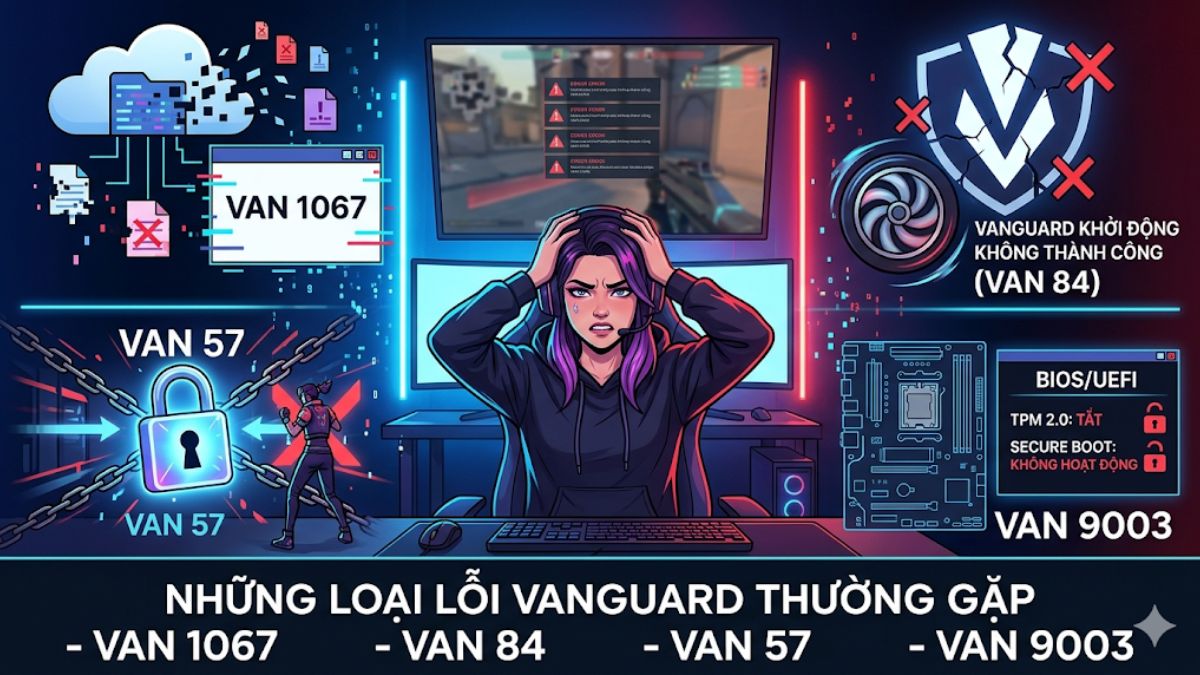 Những lỗi Vanguard thường gặp