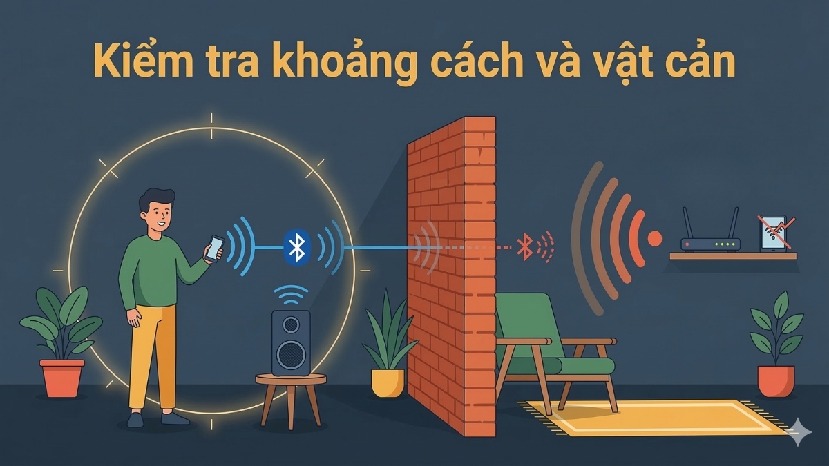 Kiểm tra khoảng cách và vật cản