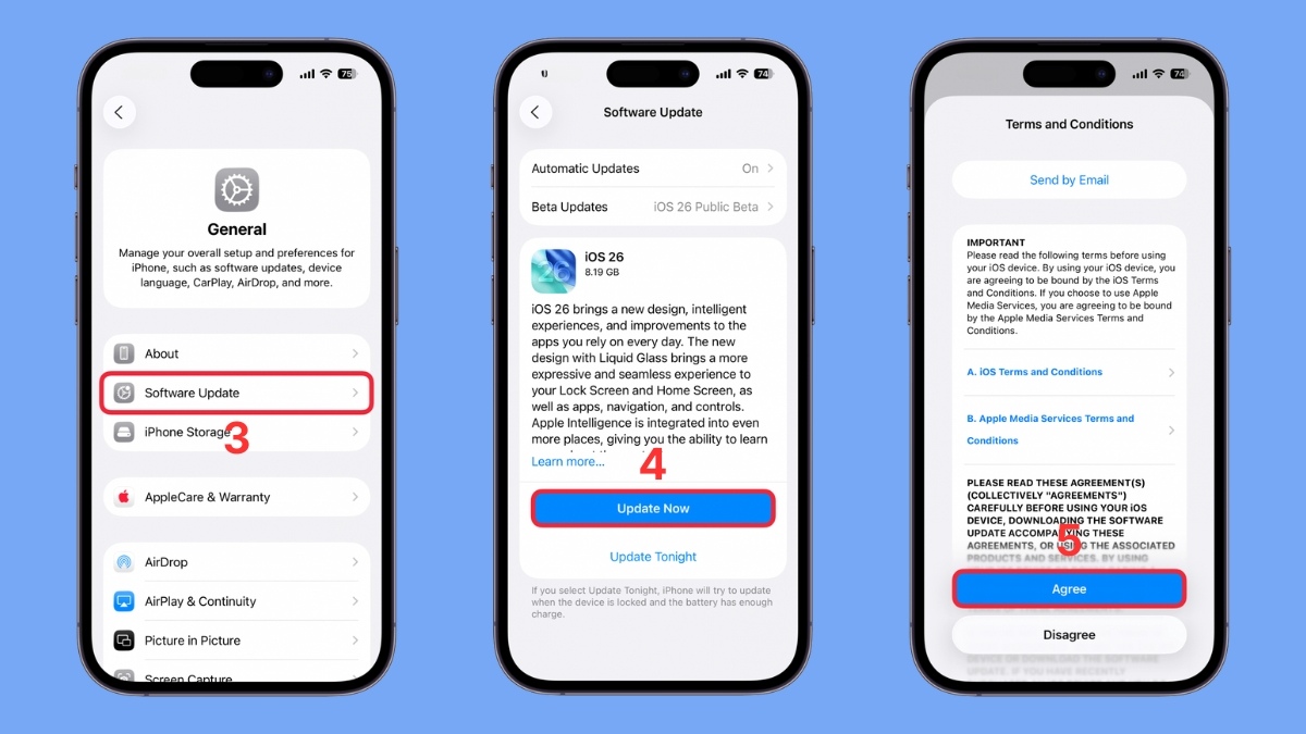 Cập nhật phần mềm điện thoại