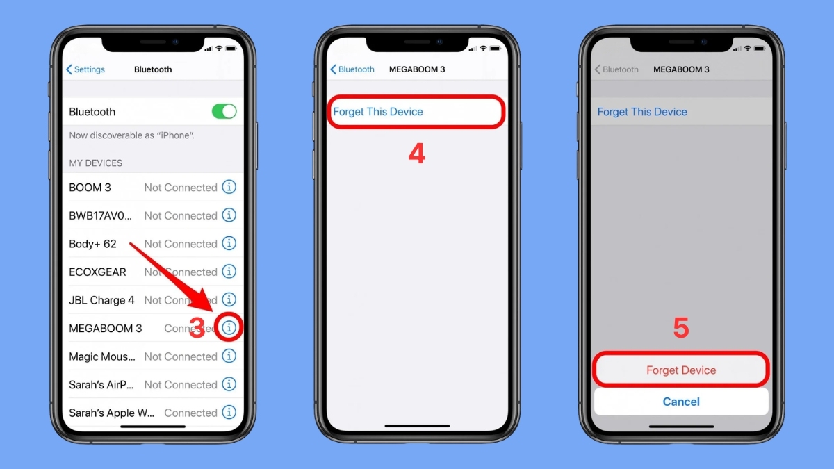 Xóa và kết nối lại loa Bluetooth với điện thoại