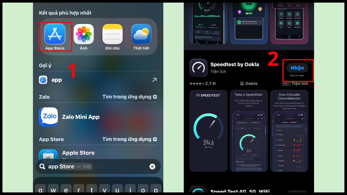 Tải ứng dụng Speedtest
