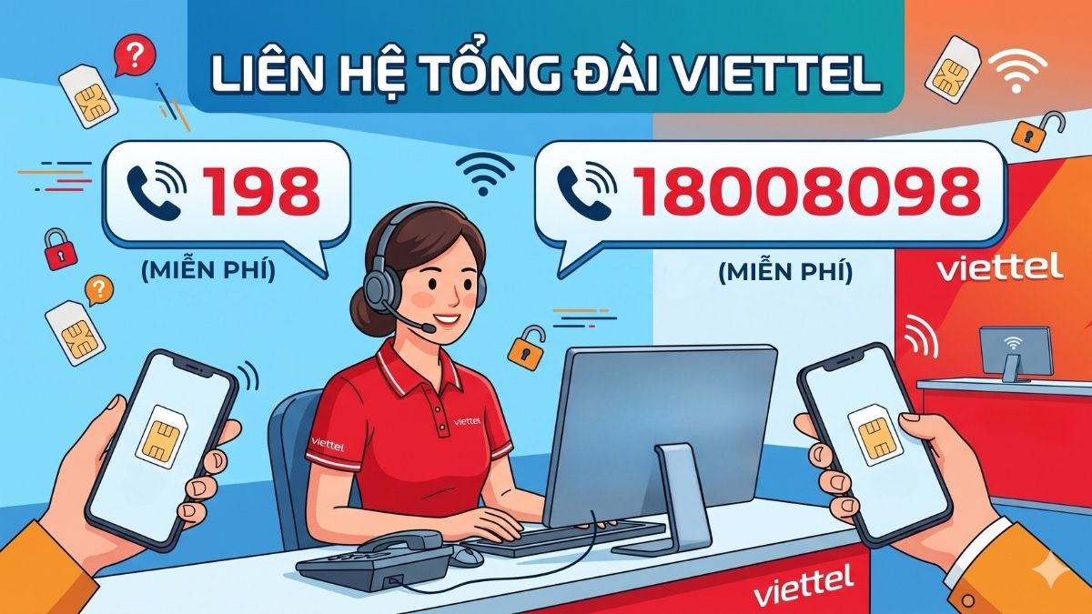 Liên hệ tổng đài Viettel