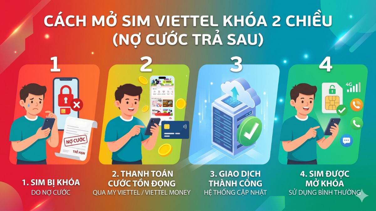 Hoàn tất cước phí để mở lại thuê bao