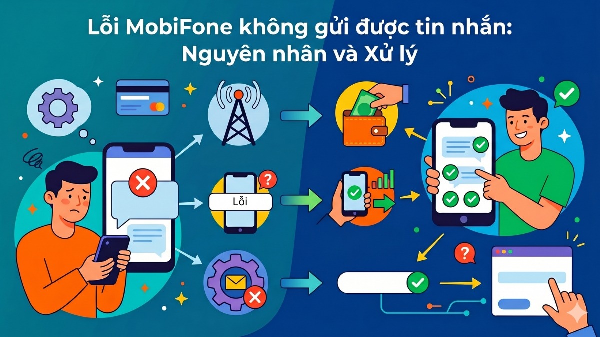 Lỗi MobiFone không gửi được tin nhắn: Nguyên nhân và Xử lý