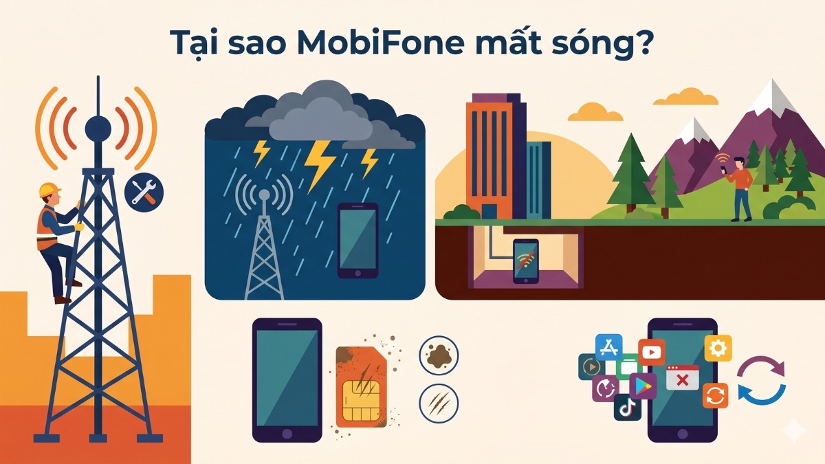 Nguyên nhân MobiFone bị mất sóng