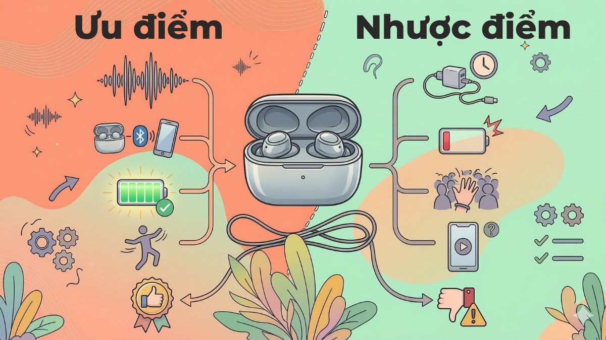 Tính di động và khả năng chống ồn giúp cho tai nghe không dây trở nên tiện lợi