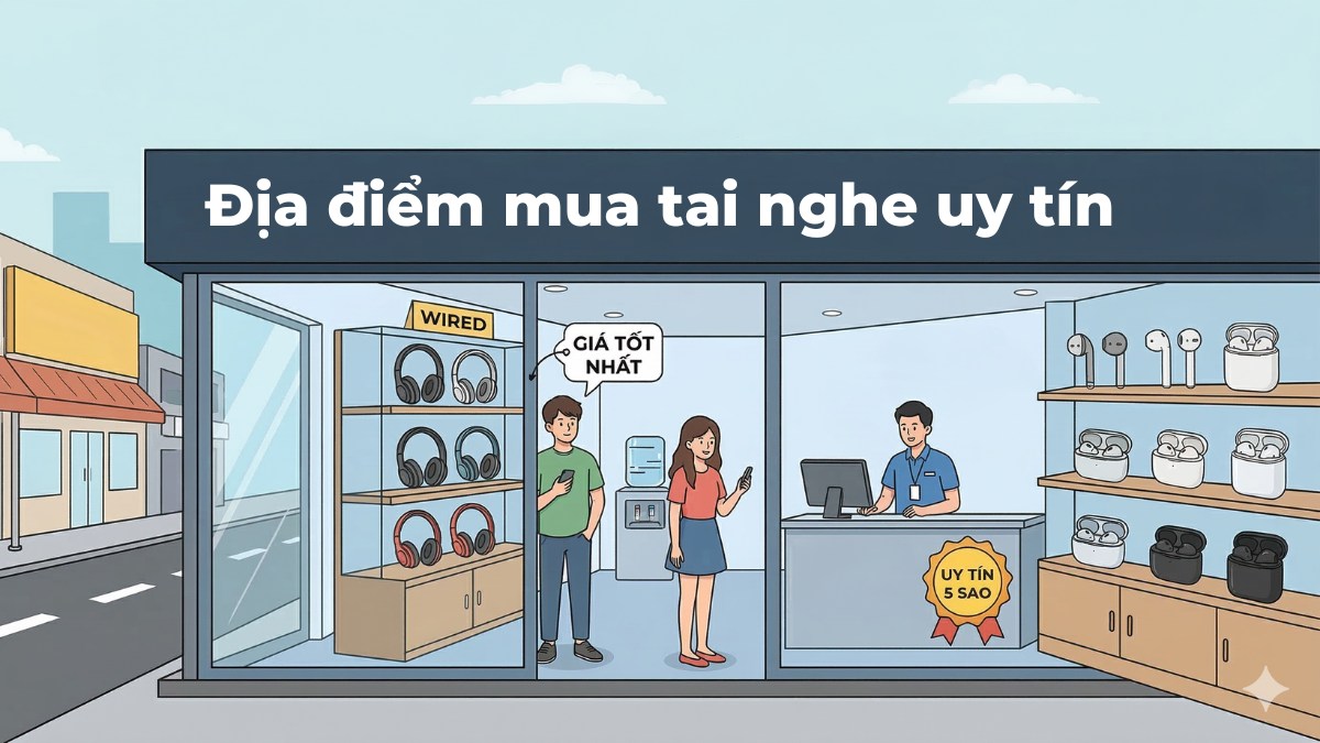 Tìm kiếm địa chỉ mua tai nghe uy tín, chính hãng