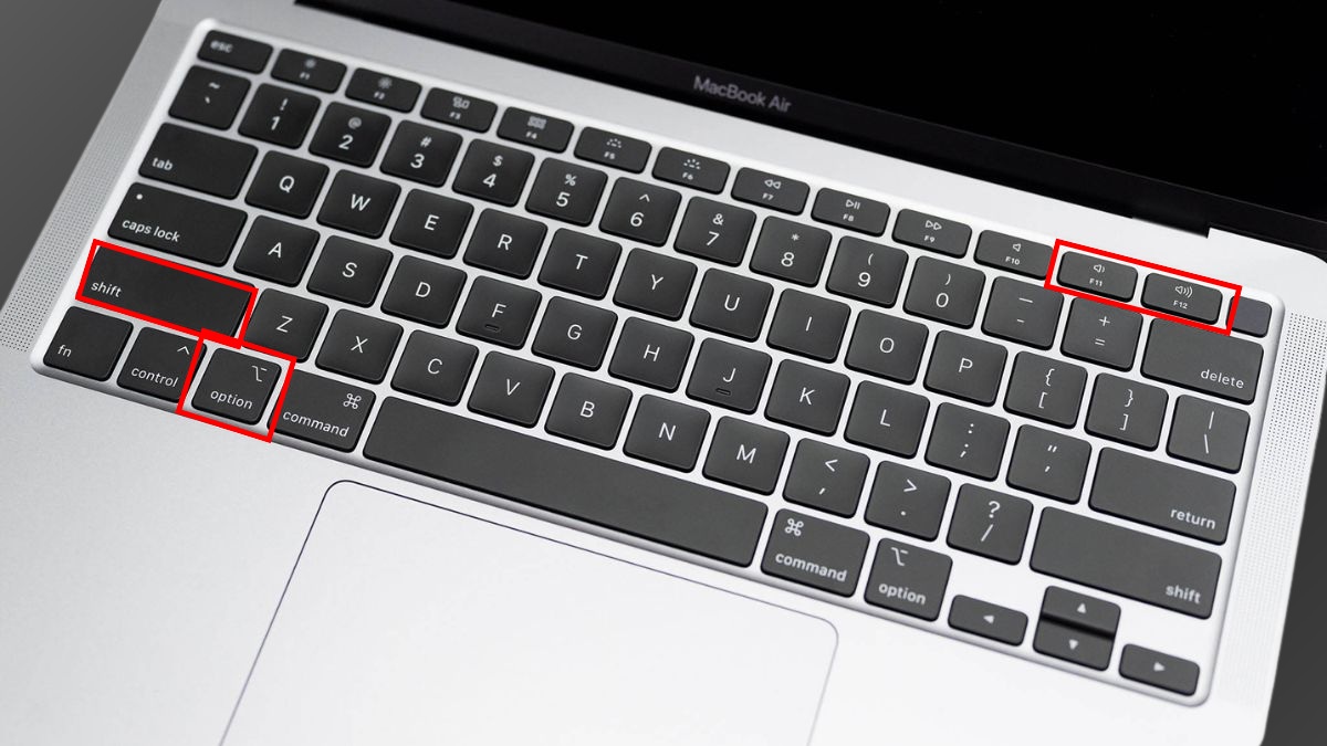 Điều chỉnh tổ hợp phím điều chỉnh âm lượng