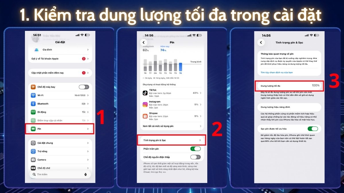 Nắm rõ các bí kíp kiểm tra tình trạng pin