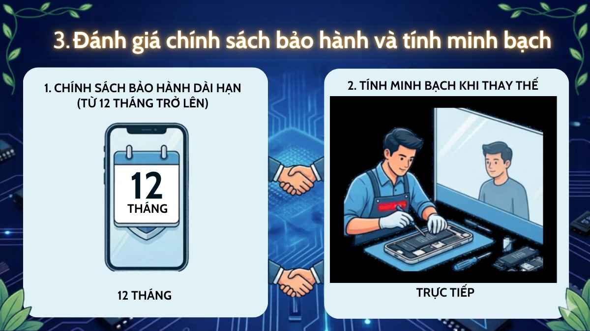 Đánh giá chính sách bảo hành và tính minh bạch
