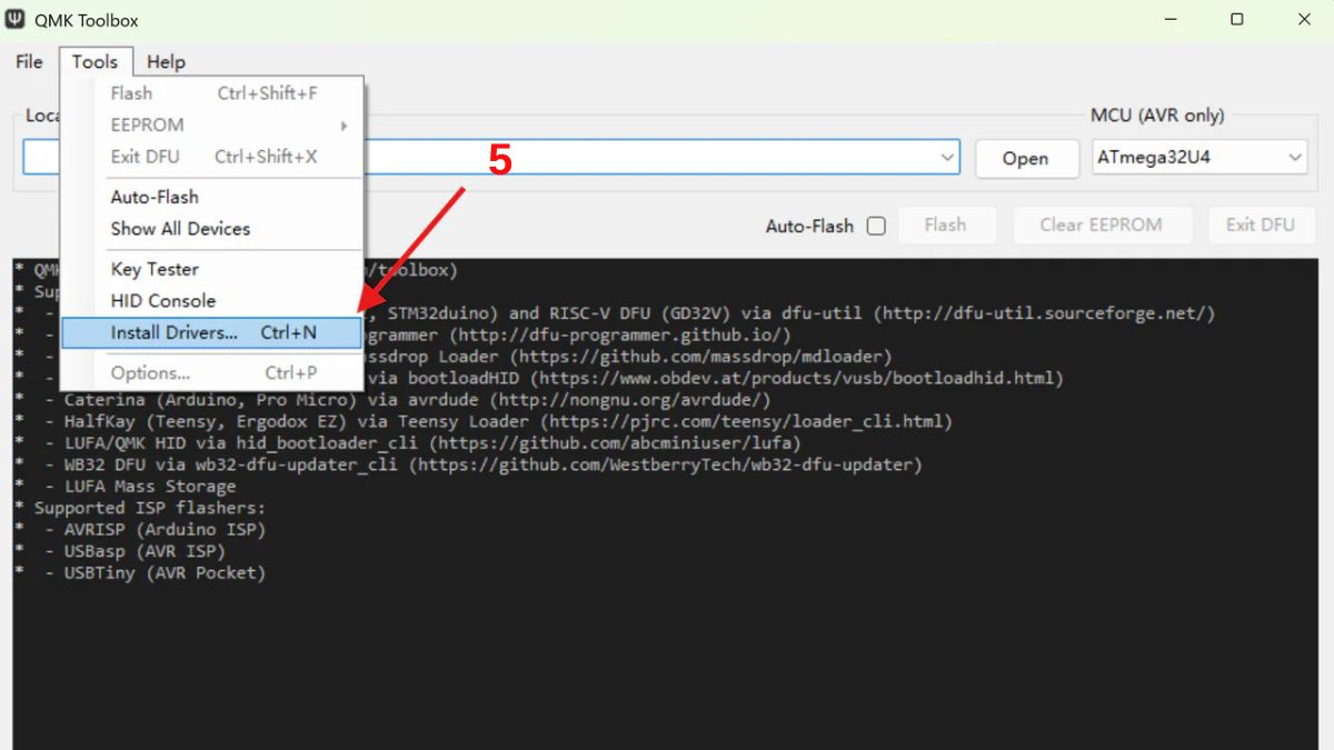 Nhấn chọn Install Drivers