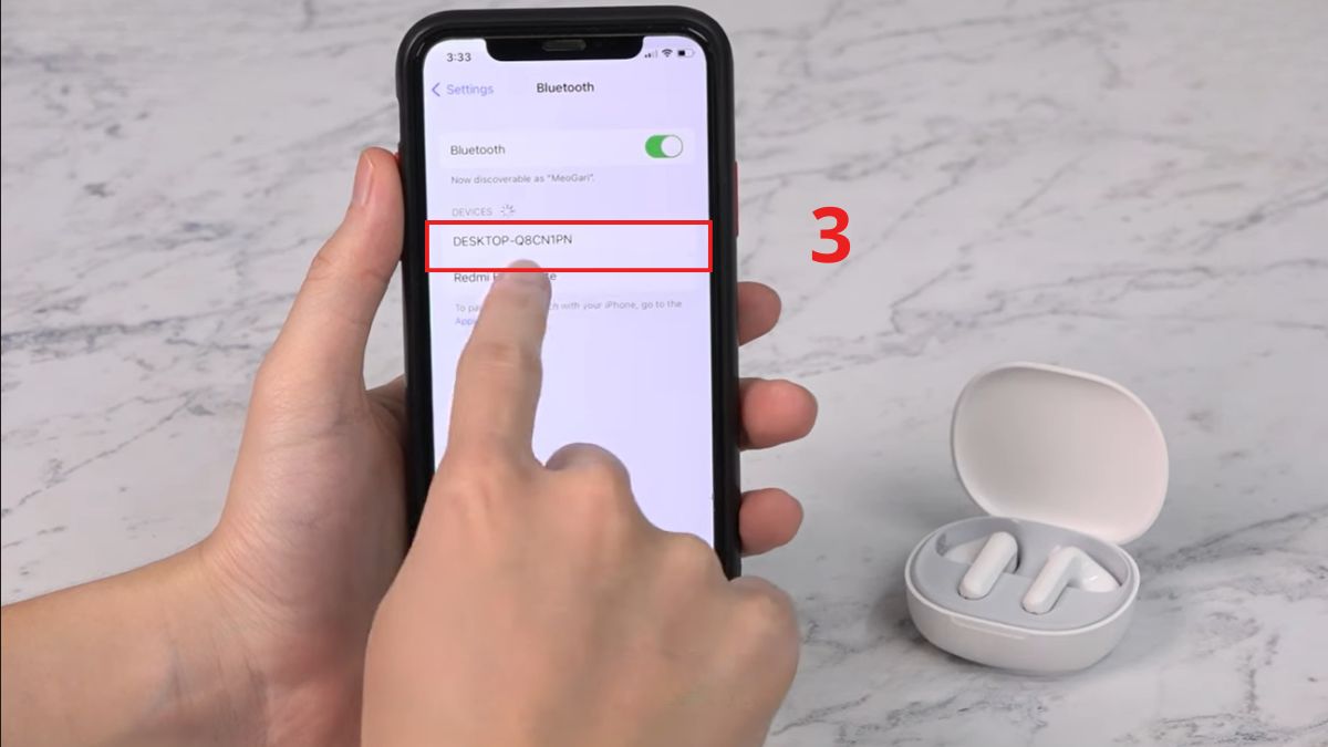 Kết nối lại tai nghe